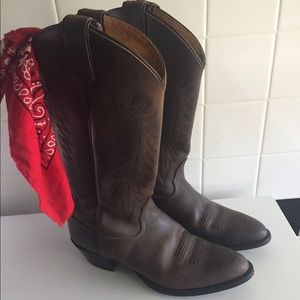 TONY LAMA Cowboy Boots Leather 7 1/2 women/cowgirl